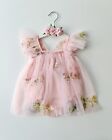 Baby Girl 1st Birthday Dress Party Dress Girls Fairy Tulle Dress Headband 
