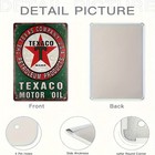 1pc tin Metal Signs Wall Decor   Gas Station Motor Oil Company   8 X 12in