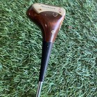 Macgregor M2w Tourney Keysite Key Hole Face Persimmon 1 Wood Leather Grip 44 5 