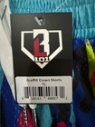Baseball Lifestyle 101 Popular Graffiti Crown Youth Med Shorts Youth Large Nwt