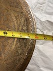 Antique Islamic Middle Eastern Hammer Engraved Large Brass Tray