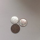 Canada Coins Lot Of 3  1 Cent 1969   10 Cents   1 More Coin Uncertified