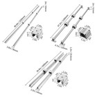 2pcs Sbr sfc Linear Guide Rail Slide Rail 4 Pcs Bearing Block Rail Support