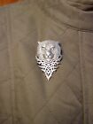  jj  Jonette Jewelry Silver Pewter Very Detailed Tiger Face Design Pin