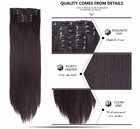 Thick Long 8pcs Clip In Real As Remy Human Hair Extension Full Head Highlight Us