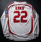 Ac Milan 2006-2007 Kaka  22 White Away Long Sleeve Final Soccer Jersey
