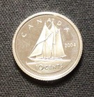 2004 Canada Silver 10 Cent  Sterling  Proof  Enn Coins
