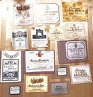 Lot Of 15 Miscellaneous Champagn   Wine Labels 1920s-1980s