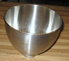 Kitchenaid K45 Stand Mixer Stainless Steel 4 1 2 Qt  Locking Mixing Bowl clean