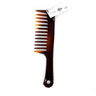 Mebco Large Handle Wide-tooth Tortoise Shell Hair Comb Detangler Nwt Vintage