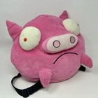Invader Zim Pink Piggy Head Plush Backpack Bag Pouch Hot Topic Vintage