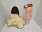 Vintage 13 Inch Fibre Craft Doll Lot With Handmade Crochet Dress
