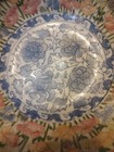Large Oriental Bowl With Embossed Flowers Hand Painted