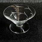 Vintage Set Of 6 Etched Vine Low Sherbet Champagne Coupe Glasses Clear 2 75 Inch