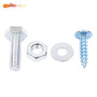 4 Pack 4 Inch Swivel Caster Wheels With Brake And White Hubs Heavy Duty 2200lbs