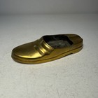 Vintage Heavy Brass Shoe Cigar cigarette Holder Ashtray Decor