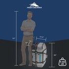 High Sierra Fairlead 28  Drop Bottom Wheeled Duffel Bag Traveling Luggage