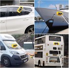 Telescoping Vehicle Wash Brush on off Switch For Multi   surface Outdoor Cleaning