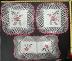 3 Pink And White Cotton Dollie   s