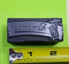 Vtg Remember Hand Bow Finger Manicule Letterpress Print Type Ornament Cut Block