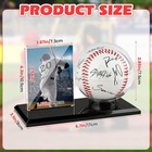 Acrylic Baseball Display Case For Ball And Cards  6 7x3 1x4 3inch Clear