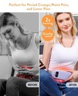 Portable Heating Pad For Menstrual Cramps - 6 Heat Levels   Massage Modes