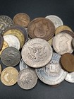 Mixed World Coins Lot  1 Old Foreign Coins Half Dollar 1972   Silver Tone