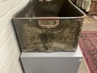 Rare Antique Vtg Vulcanized Fibre Sunbeam Bread Bin Delivery Trunk 28 X 18 1 2   