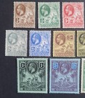 Price Drop  1912 Barbados Kgv Stamps  Set Of 11  1  Mvlh  Very Fine 