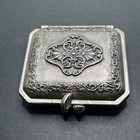 Vintage Powder Box And Mirror Women   s Silver