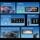 Single Din Car Stereo Wireless Apple Carplay 6 9 Touchscreen Bluetooth Radio Usb