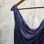Alex Evenings Dress Women 22w Purple Beaded Sequin Long Maxi Mother Bride Cowl 