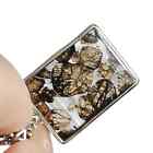Pallasite Meteorite Pendant  brenham Meteorite Necklace S925 Silver Qb342