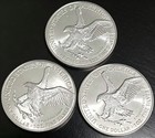 Lot Of 3 U s  999 2024 -1- 0 Z American Eagle C 0 i n 0 999999 Purity 