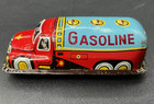 Japan Tin Friction Gasoline Truck Tanker Vintage Toy Nice Color Original Working