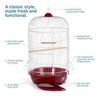 Prevue Sp31999r Round Bird Cage  Red - Small