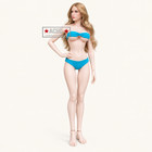 Exclusive Custom Phicen 1 6 Long Blonde Hair 12  Female Seamless Figure Doll Set