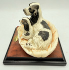 Vtg 1973 Guiseppe Armani Easy Life Cocker Spaniel Dog Puppy In Bed Figurine