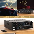 Sunbuck 2000w Stereo Hifi Power Amplifier Bluetooth 5 0 Karaoke Fm Usb Eq Aux