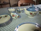 Vintage 24 Piece Floral Lusterware China Childrens  Tea Set - Made In Japan