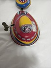 Wind Up Tin Toy Ufo Satellite Space Ship Train Fying Saucer Juyou Jmt 49