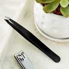 Equate Stainless Steel Slant And Pointed-tip Tweezer