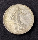 1917 France 2 Francs 0 8350 Silver Asw 0 2685 Oz Free Shipping