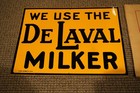 1940s Original De Laval Milker Sign Nos