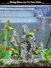 Aquarium Mountain View Stone Ornament - Rock Decorations For Large Fish Tank    