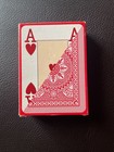 Poker Modiano Red Plastic Playing Cards 4 Jumbo Index Poker Size Made Italy New