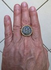 Authentic Genuine Ancient Roman Imperial Coin Of Emperor Licinius Gold Tone Ring