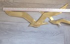 Vintage Brass Seagulls In Flight Wall Art Hanging Mcm Birds Flying 24 