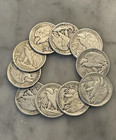  lot Of 5  Walking Liberty Half Doliar - 90  Siver Choose How Many Lots Of 5 