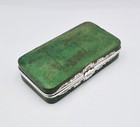 19th Century French Solid Silver Mounted Shagreen Snuff Box C1850